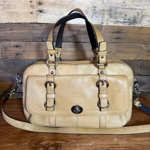 Coach Chelsea Tan‎ Leather Purse Handbag F14017